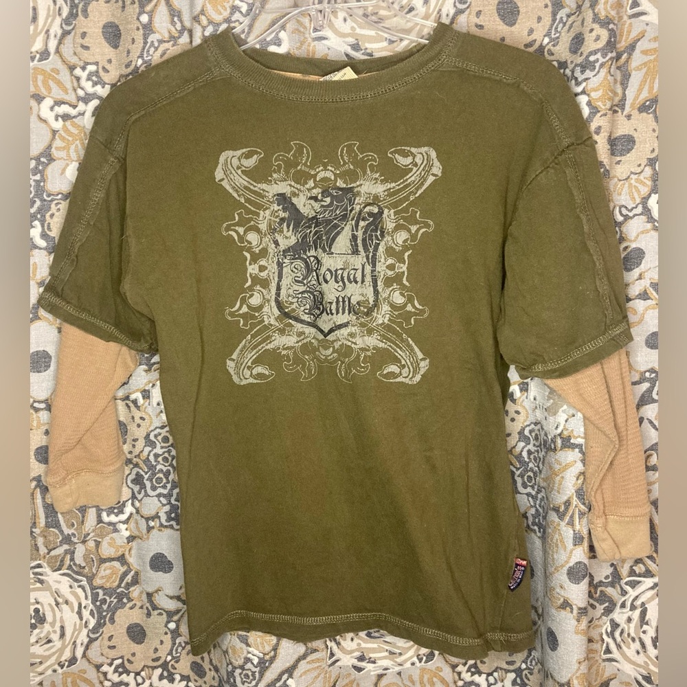 Carters boys long sleeve green shirt